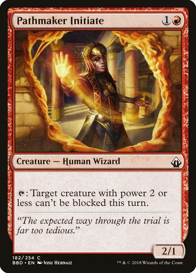 2018 Battlebond Pathmaker Initiate common #182 common card image