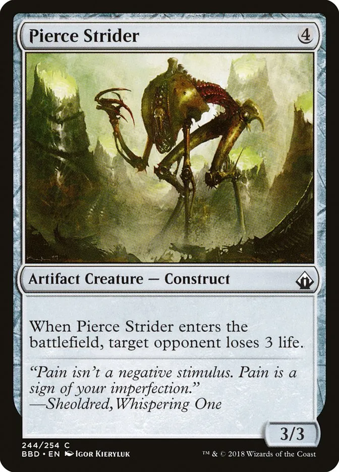 2018 Battlebond Pierce Strider common #244 common card image