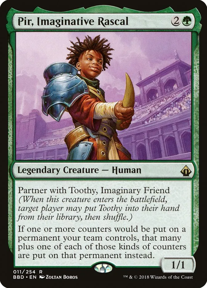 2018 Battlebond Pir, Imaginative Rascal #11 rare card image