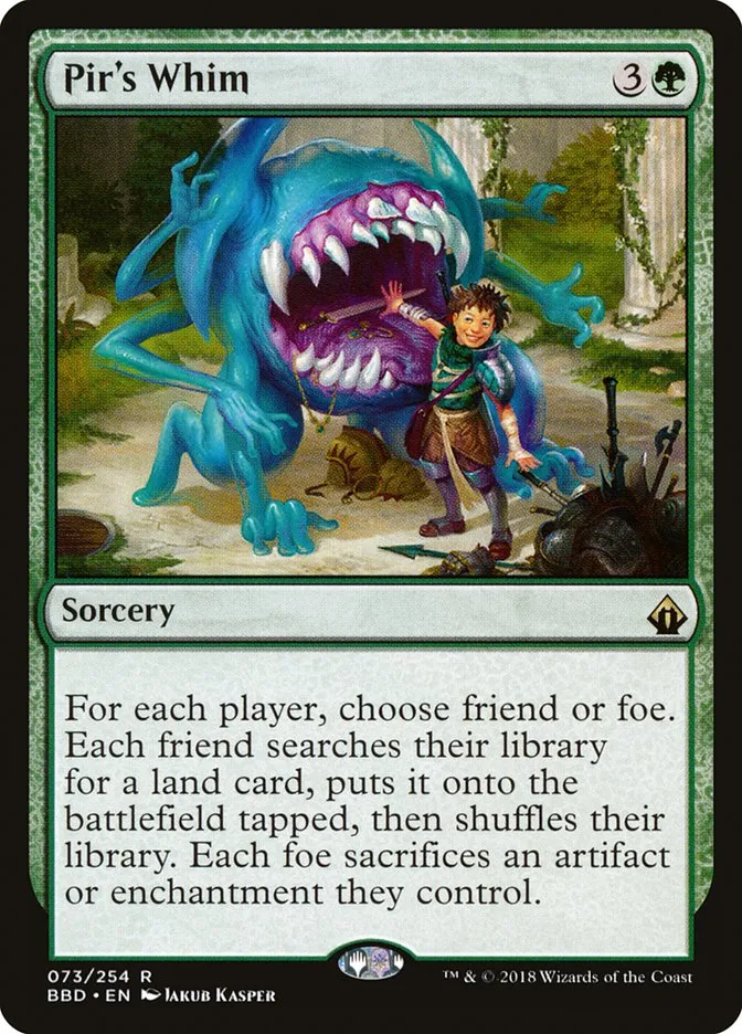 2018 Battlebond Pir's Whim #73 rare card image