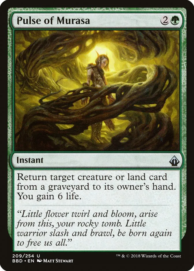 2018 Battlebond Pulse of Murasa #209 uncommon card image