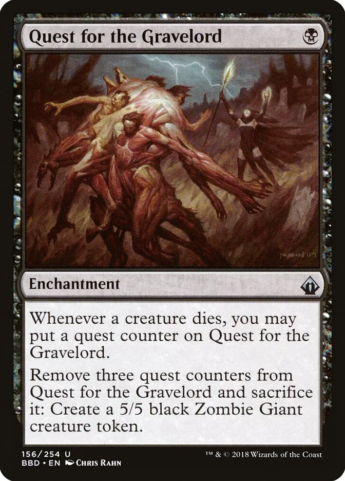 2018 Battlebond Quest for the Gravelord #156 uncommon card image