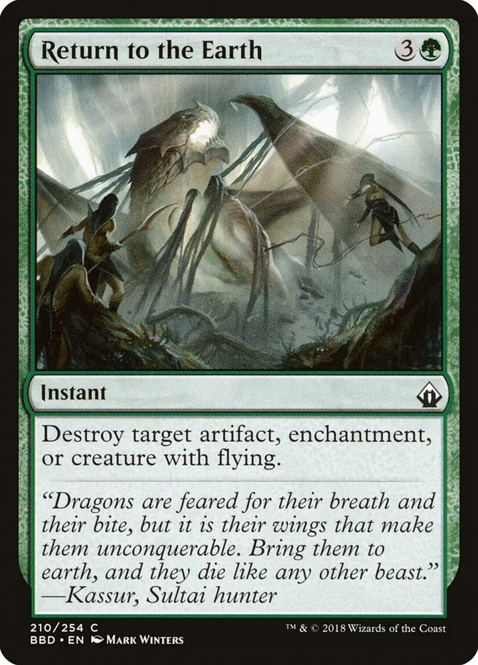 2018 Battlebond Return to the Earth #210 common card image