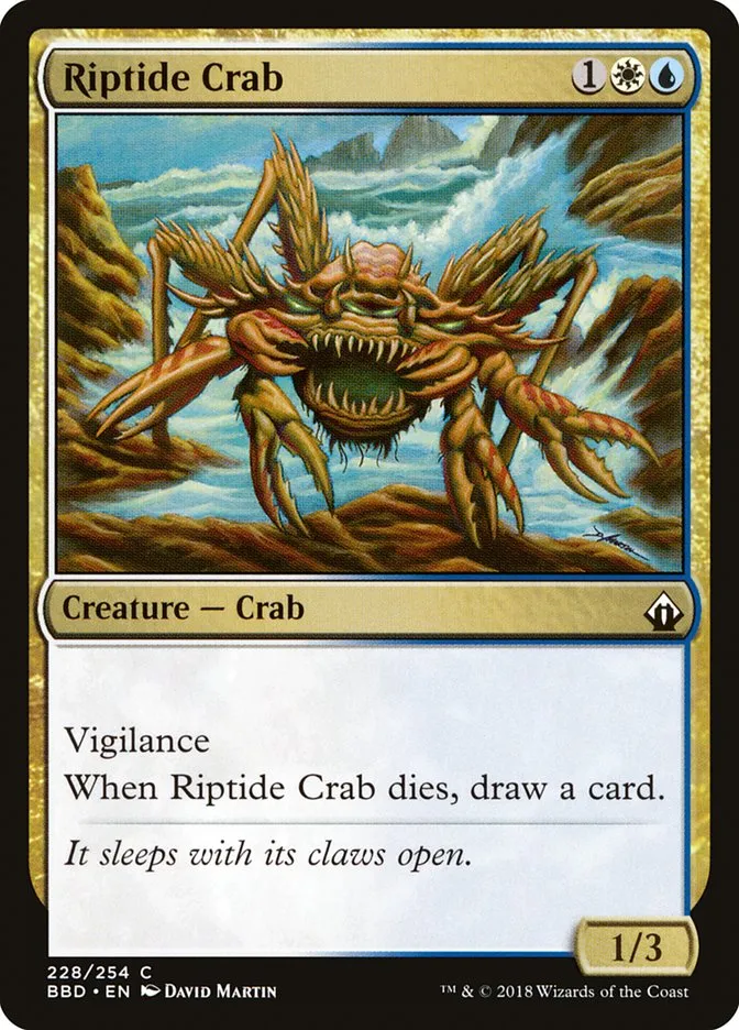 2018 Battlebond Riptide Crab common #228 common card image
