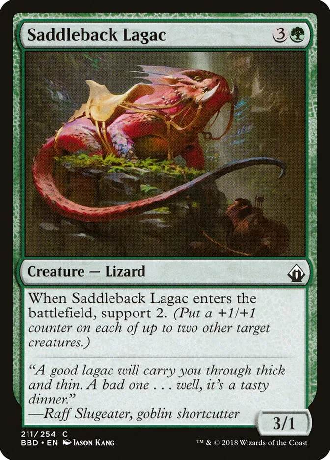 2018 Battlebond Saddleback Lagac common #211 common card image