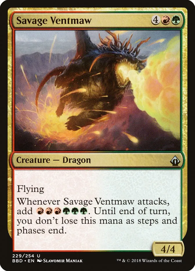 2018 Battlebond Savage Ventmaw #229 uncommon card image
