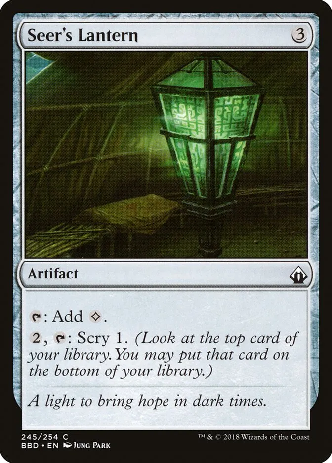 2018 Battlebond Seer's Lantern common #245 common card image
