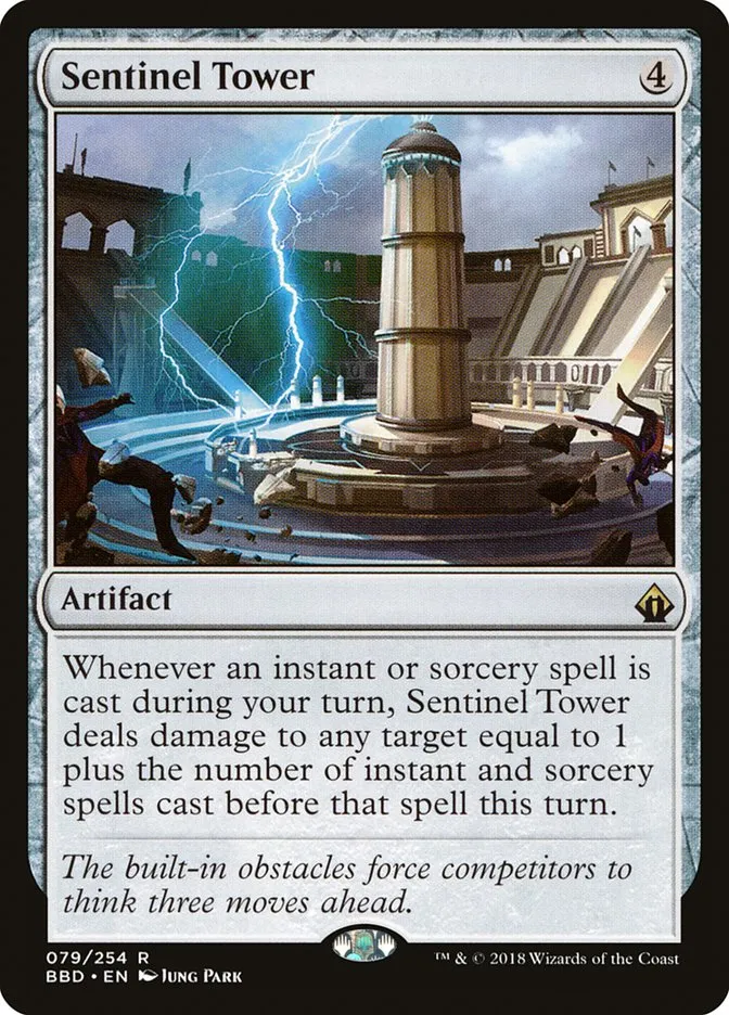 2018 Battlebond Sentinel Tower #79 rare card image