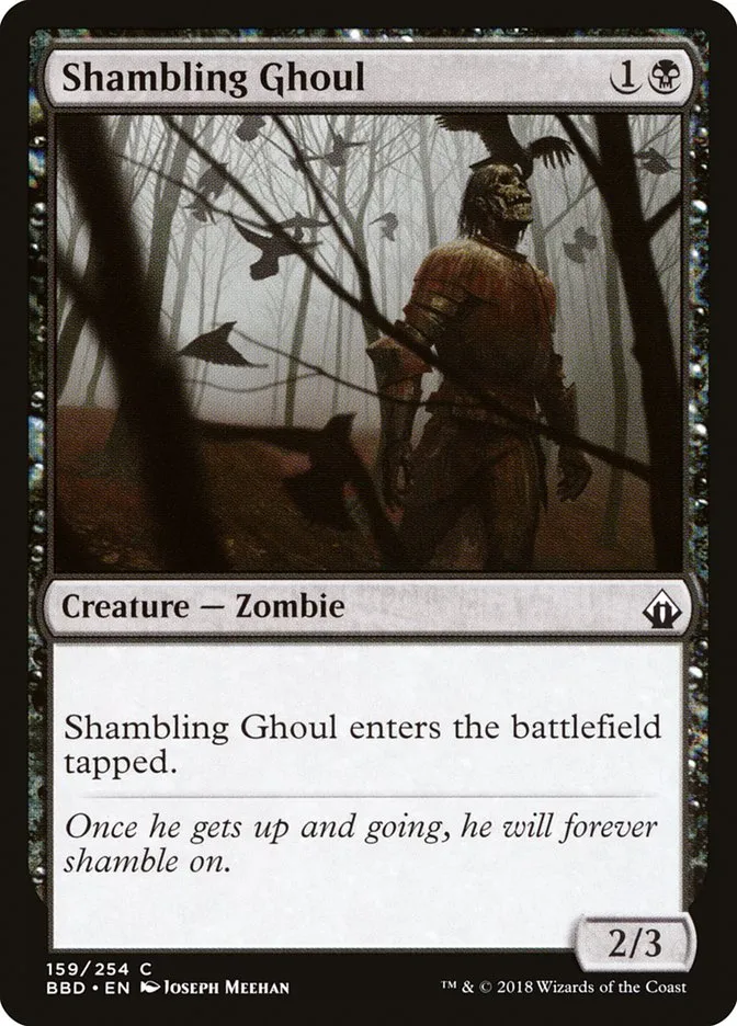 2018 Battlebond Shambling Ghoul #159 common card image