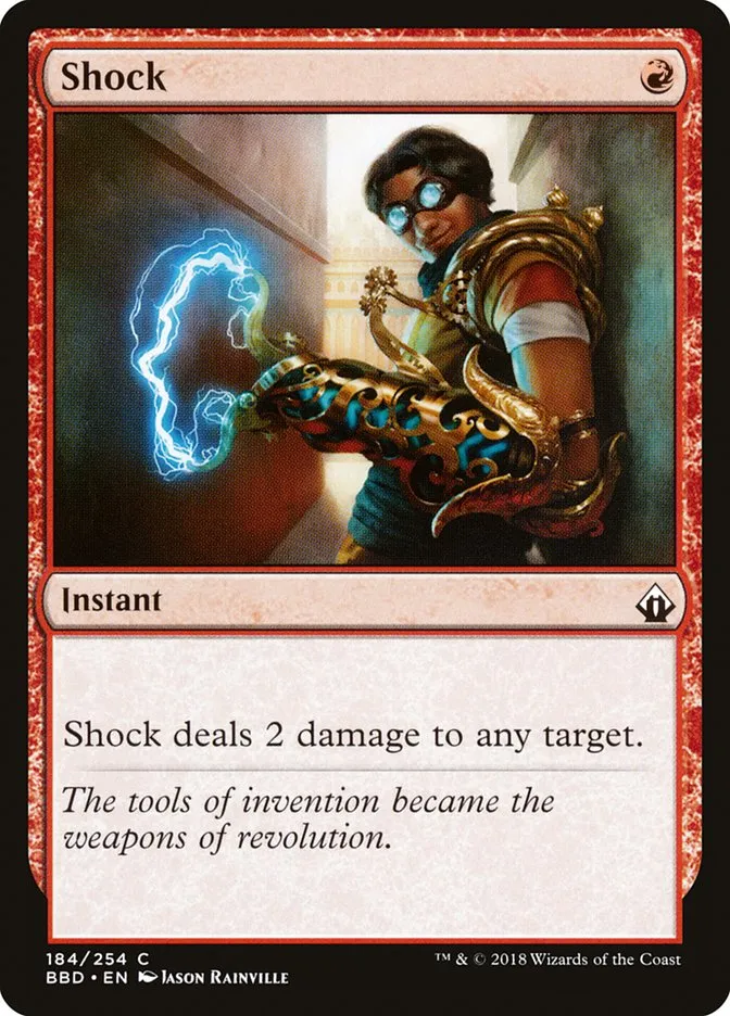 2018 Battlebond Shock common #184 common card image