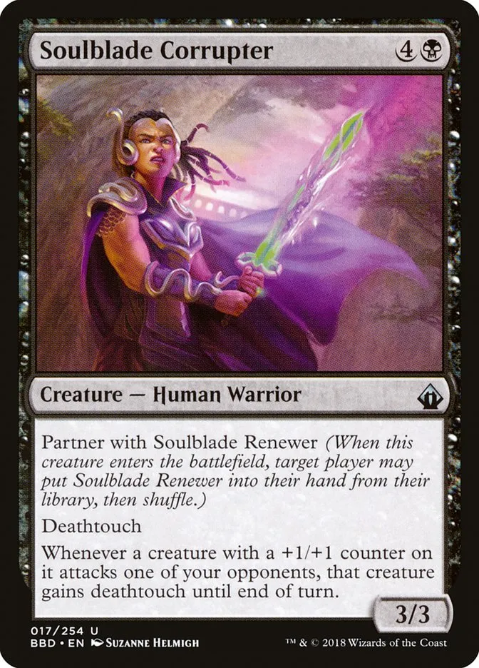 2018 Battlebond Soulblade Corrupter #17 uncommon card image