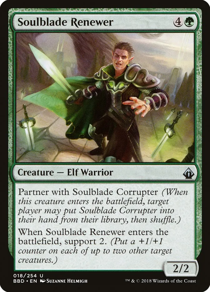 2018 Battlebond Soulblade Renewer #18 uncommon card image