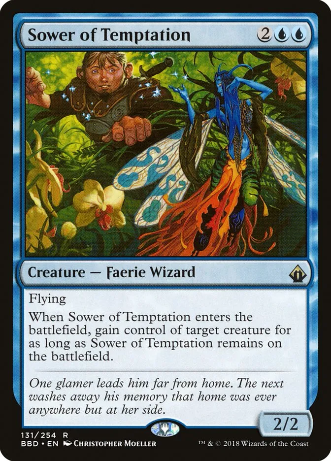 2018 Battlebond Sower of Temptation #131 rare card image