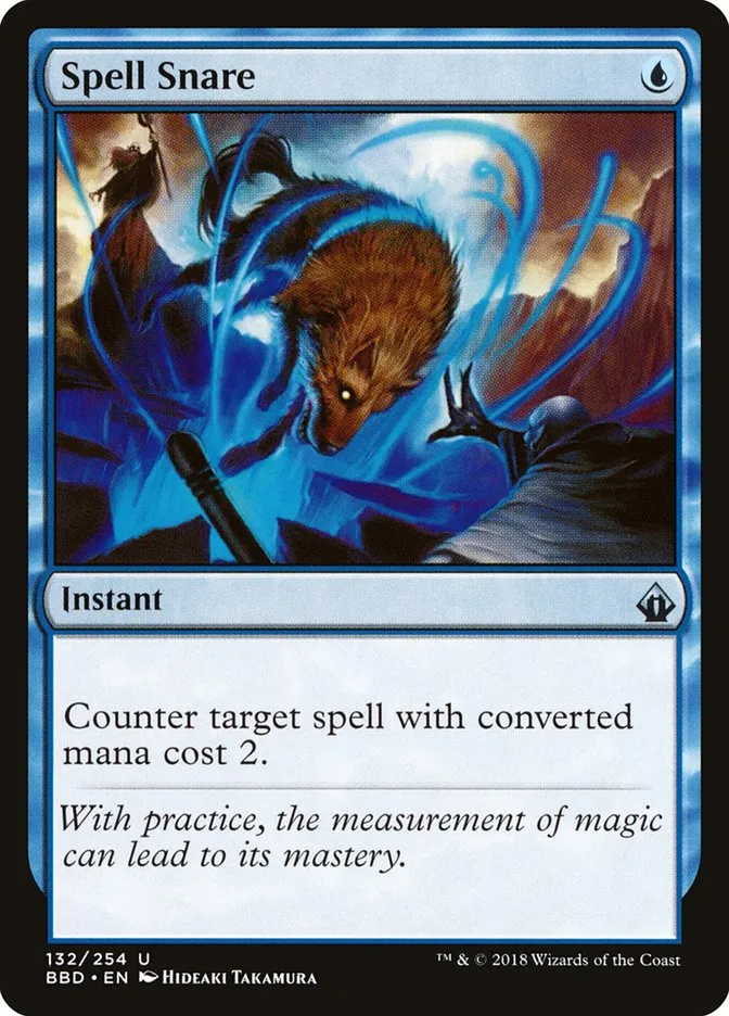 2018 Battlebond Spell Snare uncommon #132 uncommon card image