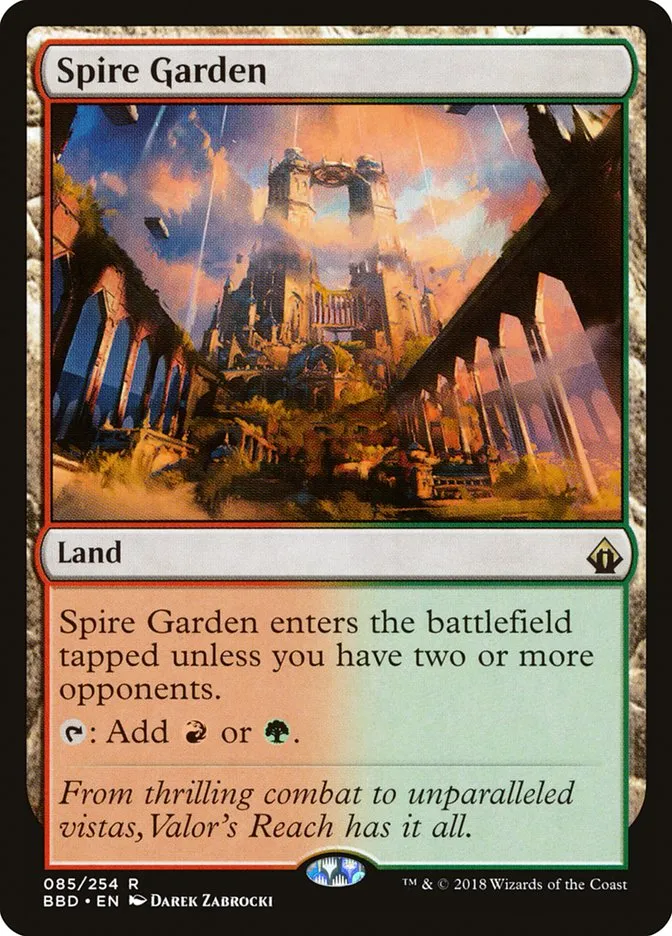 2018 Battlebond Spire Garden #85 rare card image