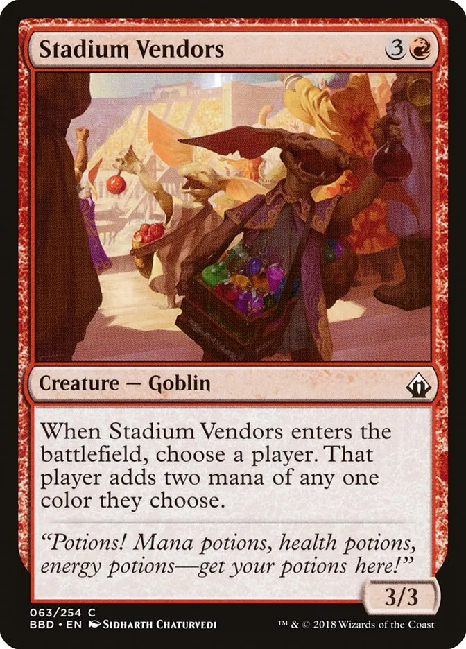 2018 Battlebond Stadium Vendors common #63 common card image