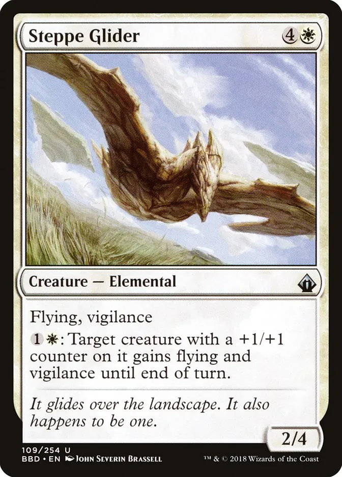 2018 Battlebond Steppe Glider #109 uncommon card image