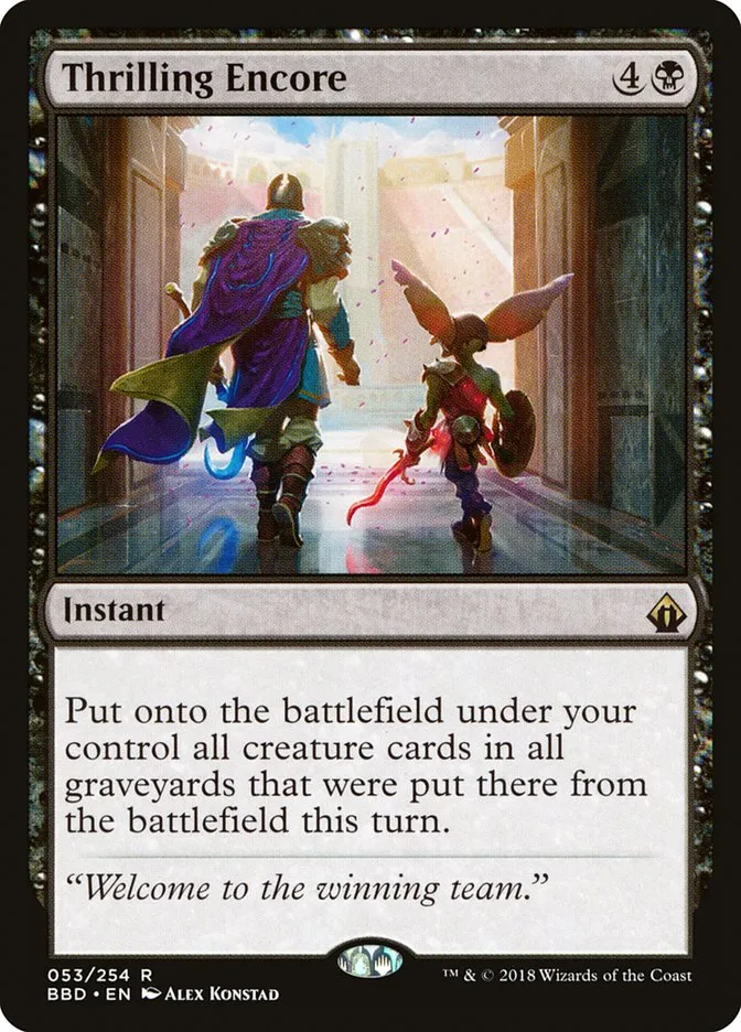 2018 Battlebond Thrilling Encore #53 rare card image