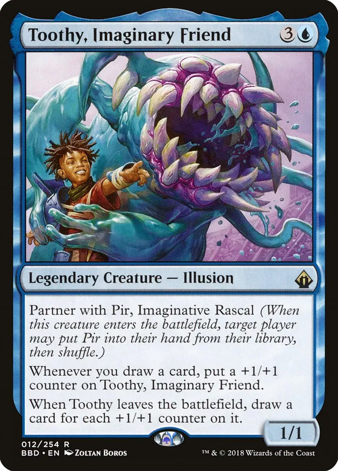 2018 Battlebond Toothy, Imaginary Friend #12 rare card image