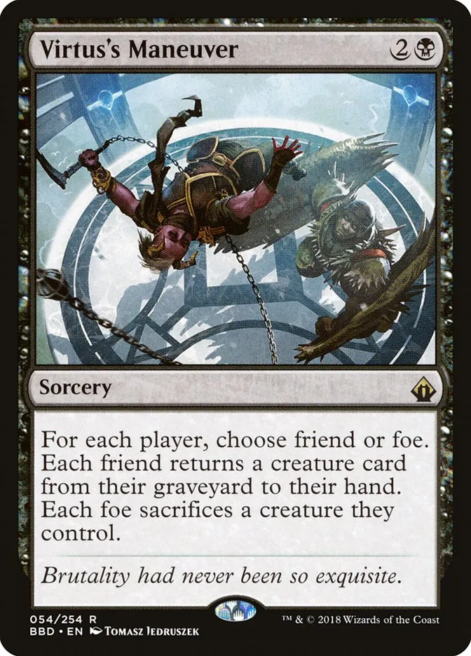 2018 Battlebond Virtus's Maneuver #54 rare card image