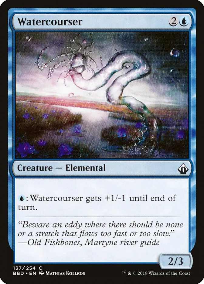 2018 Battlebond Watercourser common #137 common card image