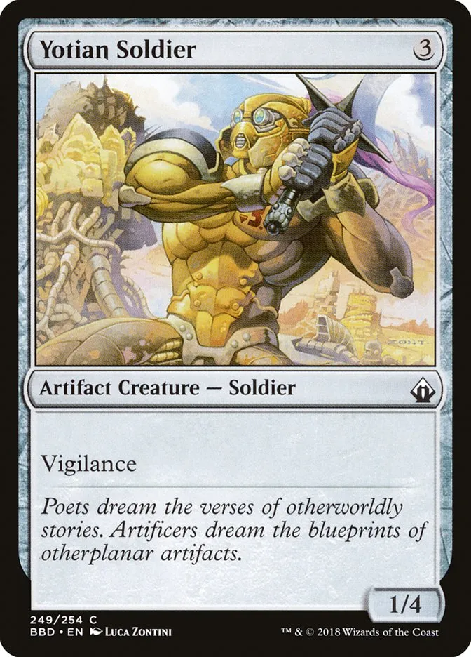 2018 Battlebond Yotian Soldier #249 common card image