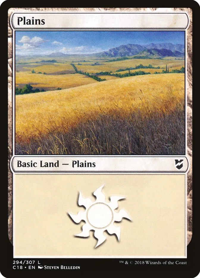 2018 Commander 2018 Plains common #294 common card image