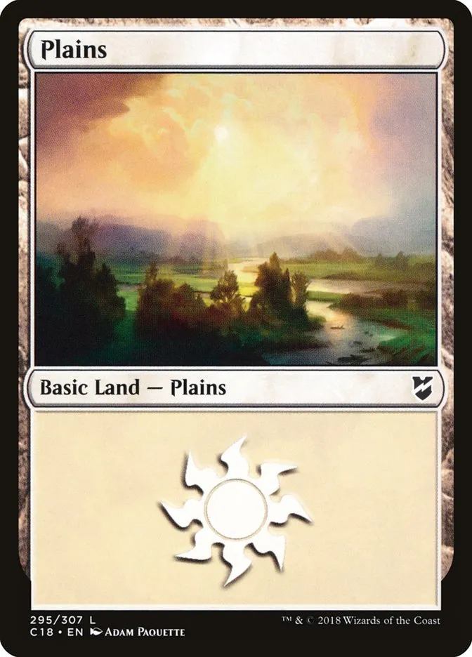 2018 Commander 2018 Plains common #295 common card image