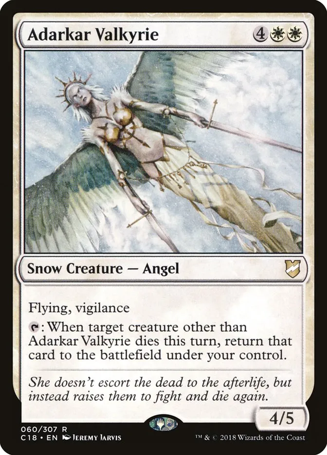 2018 Commander 2018 Adarkar Valkyrie rare #60 rare card image