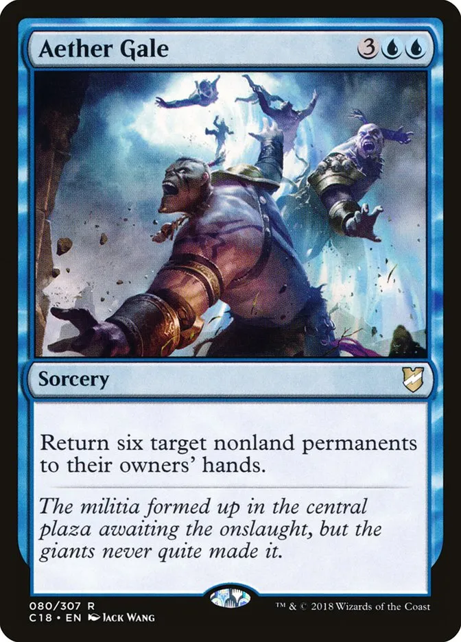 2018 Commander 2018 Aether Gale rare #80 rare card image