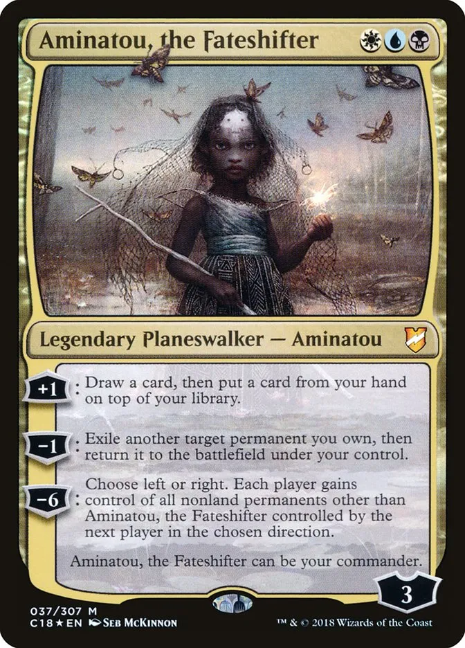 2018 Commander 2018 Aminatou, the Fateshifter #37 mythic card image