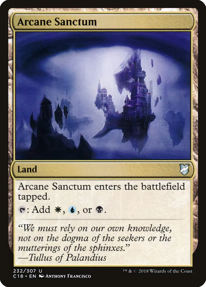 2018 Commander 2018 Arcane Sanctum #232 uncommon card image
