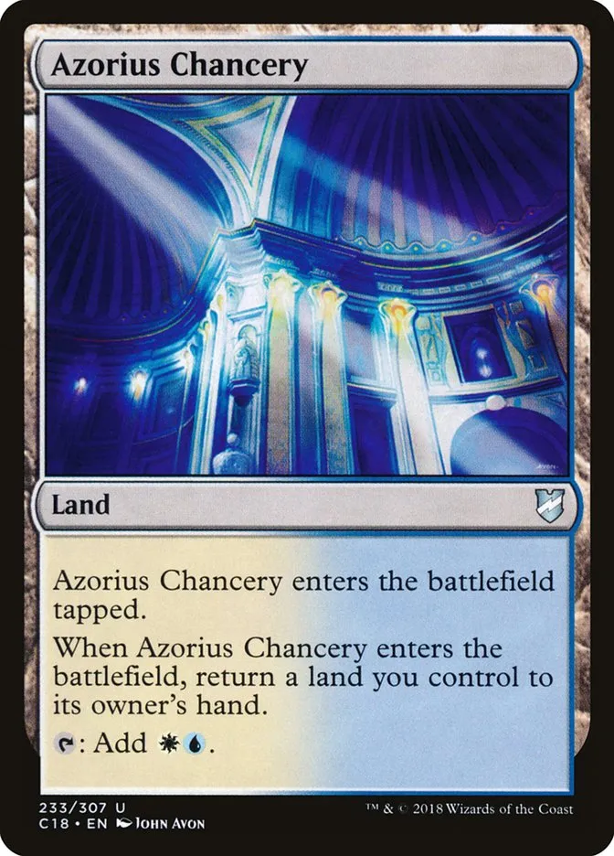 2018 Commander 2018 Azorius Chancery uncommon #233 uncommon card image