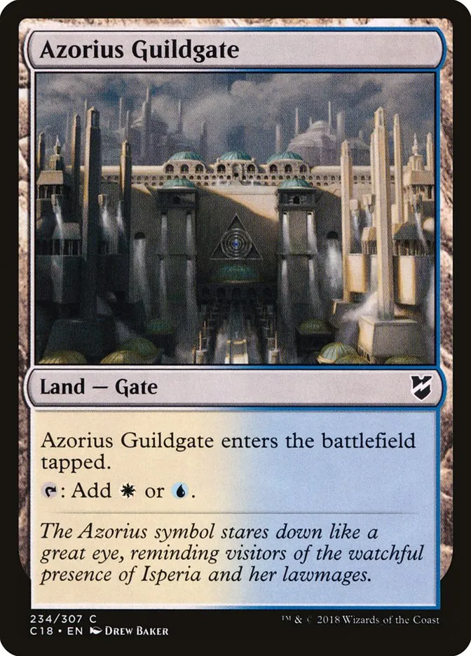 2018 Commander 2018 Azorius Guildgate common #234 common card image