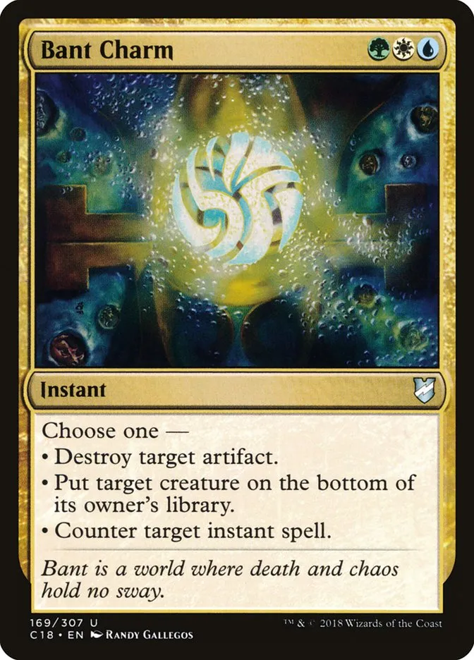 2018 Commander 2018 Bant Charm uncommon #169 uncommon card image