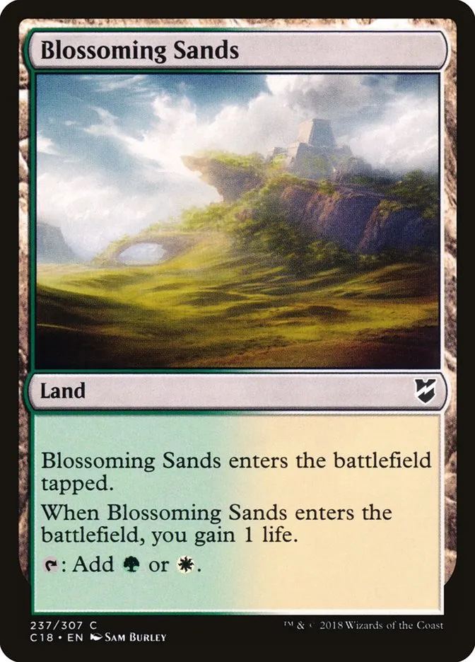 2018 Commander 2018 Blossoming Sands common #237 common card image