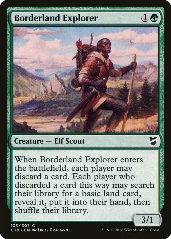 2018 Commander 2018 Borderland Explorer common #133 common card image