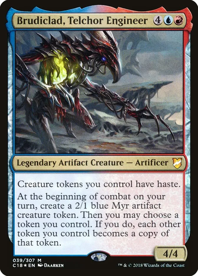 2018 Commander 2018 Brudiclad, Telchor Engineer #39 mythic card image