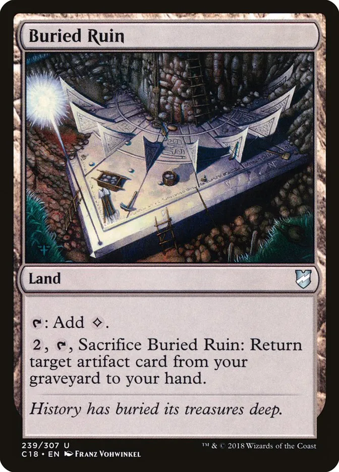 2018 Commander 2018 Buried Ruin uncommon #239 uncommon card image