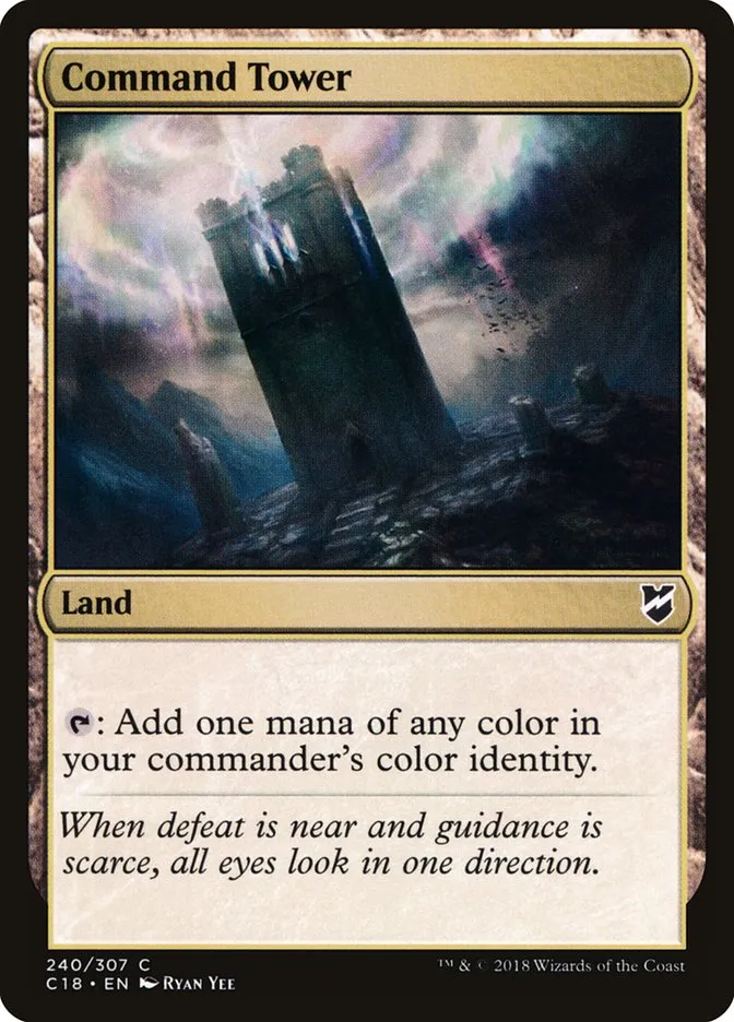 2018 Commander 2018 Command Tower common #240 common card image