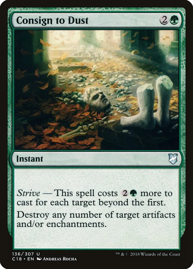 2018 Commander 2018 Consign to Dust uncommon #136 uncommon card image