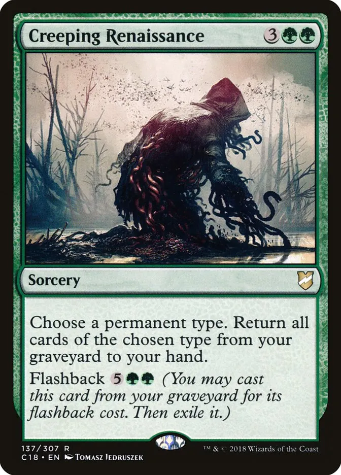 2018 Commander 2018 Creeping Renaissance rare #137 rare card image