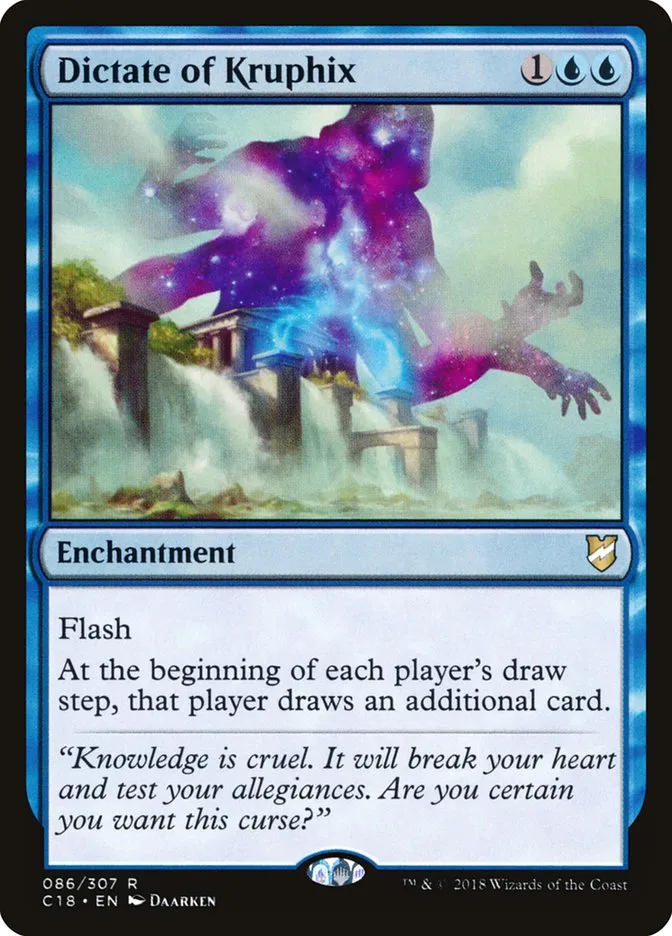 2018 Commander 2018 Dictate of Kruphix #86 rare card image