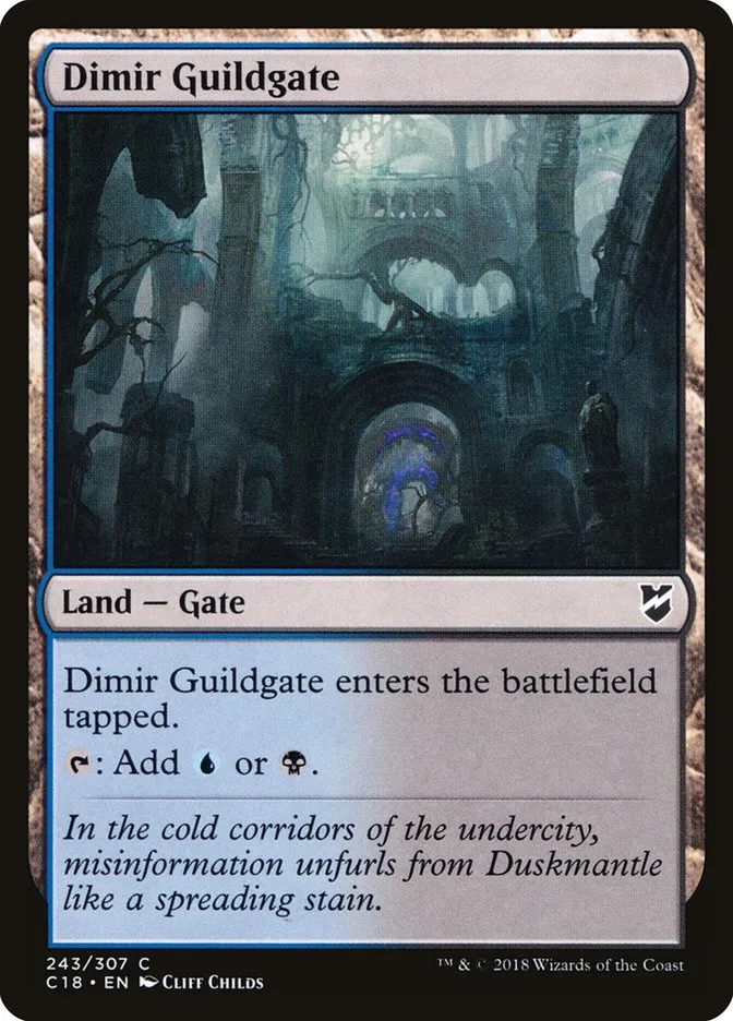 2018 Commander 2018 Dimir Guildgate common #243 common card image