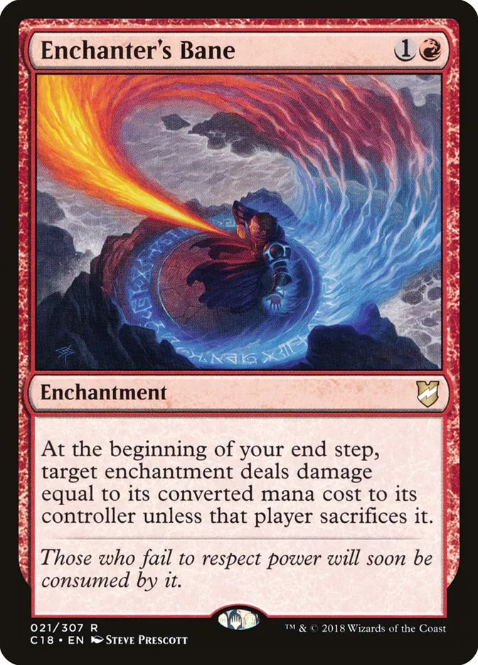 2018 Commander 2018 Enchanter's Bane #21 rare card image
