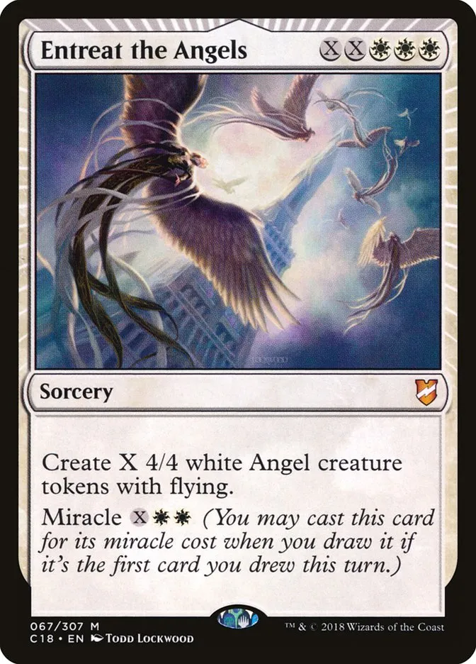 2018 Commander 2018 Entreat the Angels #67 mythic card image