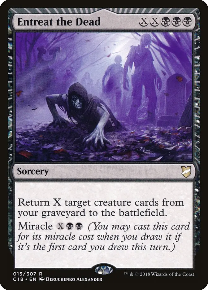 2018 Commander 2018 Entreat the Dead #15 rare card image