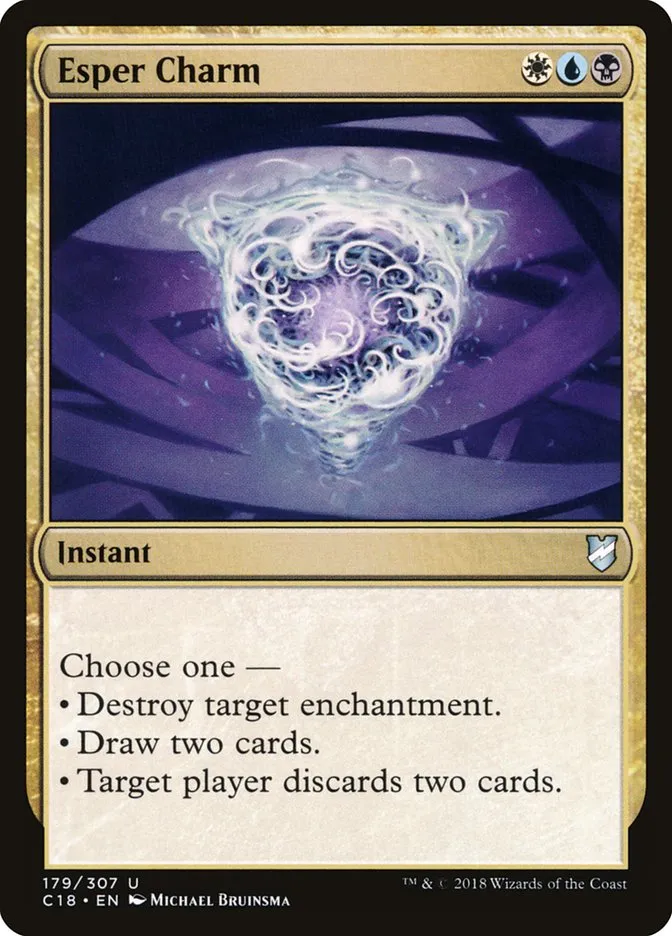 2018 Commander 2018 Esper Charm uncommon #179 uncommon card image