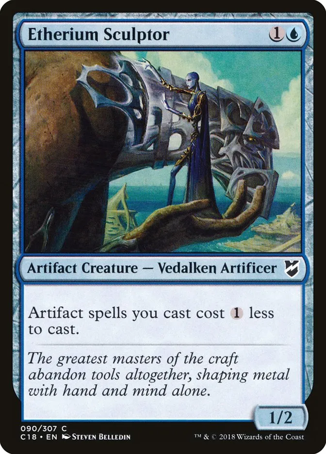 2018 Commander 2018 Etherium Sculptor common #90 common card image