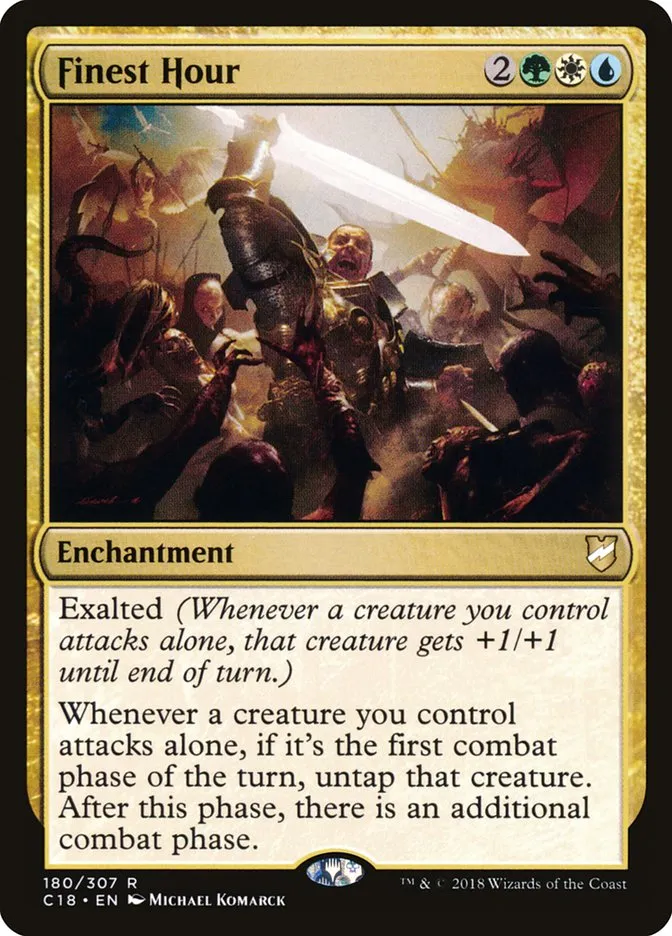 2018 Commander 2018 Finest Hour #180 rare card image